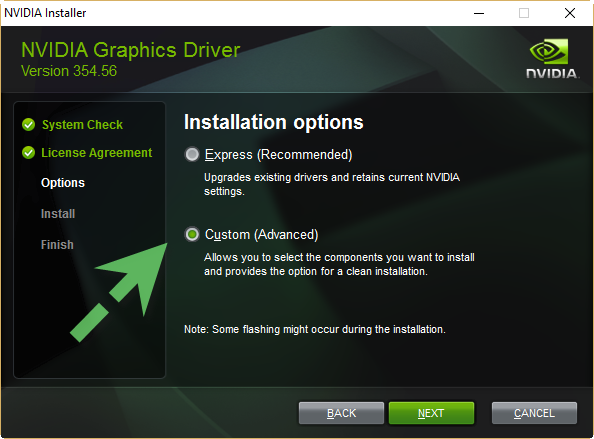 nvidia driver install